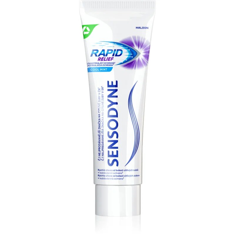 Sensodyne Rapid Cool Mint zobna pasta s fluoridom za občutljive zobe 75 ml