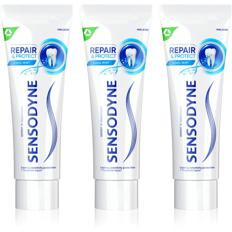 Sensodyne Repair & Protect Cool Mint zobna pasta za občutljive zobe 3x75 ml