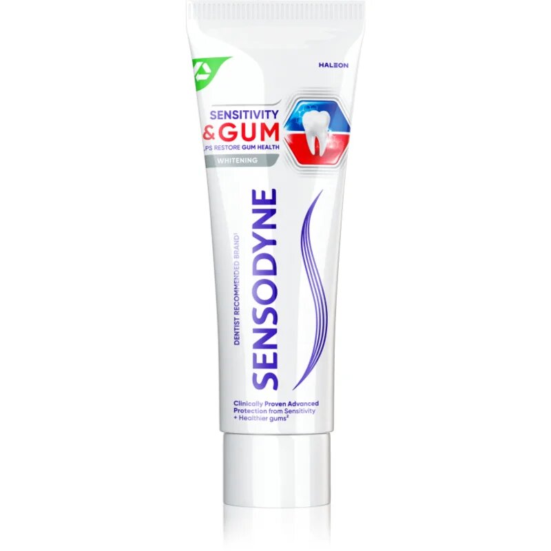 Sensodyne Sensitivity & Gum Whitening zobna pasta za beljenje zob za zaščito zob in dlesni 75 ml