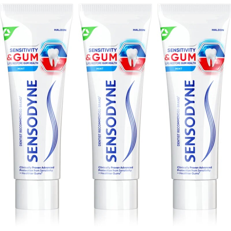Sensodyne Sensitivity & Gum zobna pasta za občutljive zobe Mint 3x75 ml