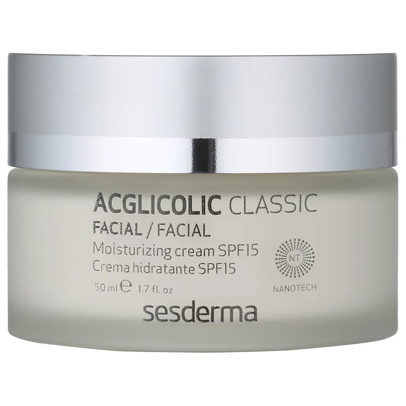 Sesderma Acglicolic Classic Facial vlažilna pomlajevalna krema SPF 15 50 ml