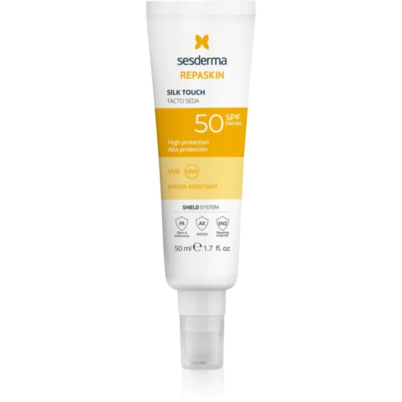 Sesderma Repaskin Silk Touch krema za sončenje za obraz SPF 50 50 ml