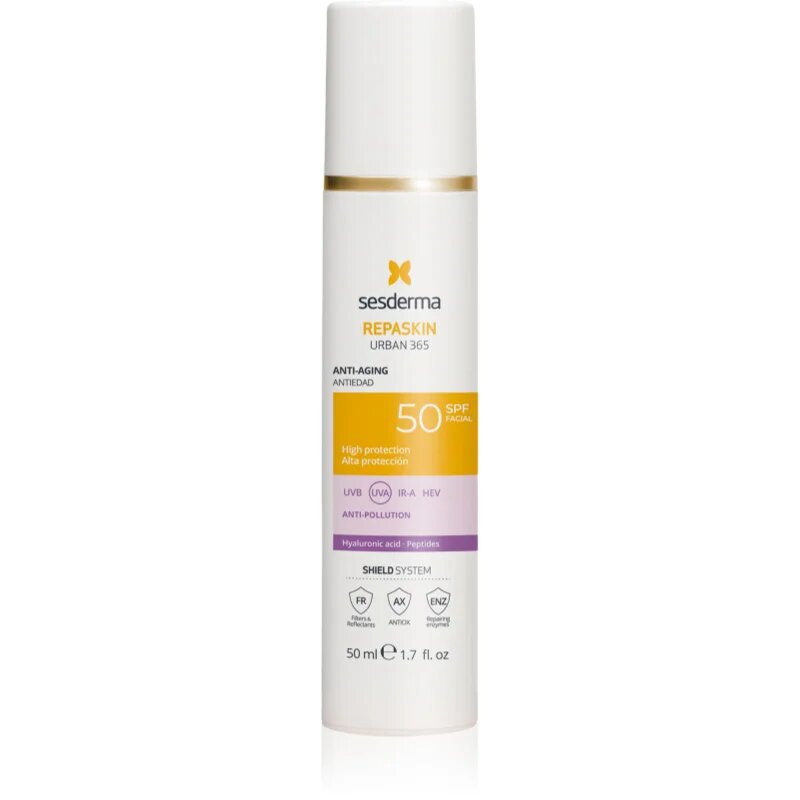 Sesderma Repaskin Urban 365 Anti-Aging krema za sončenje za obraz proti staranju 50 ml