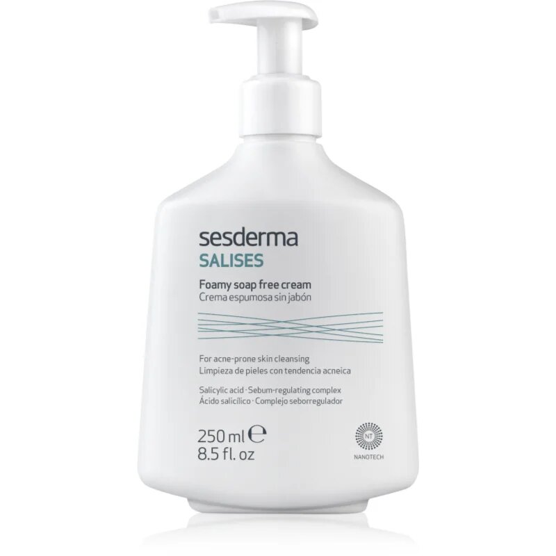 Sesderma Salises Foamy Soap-free Cream čistilni gel proti aknam 250 ml