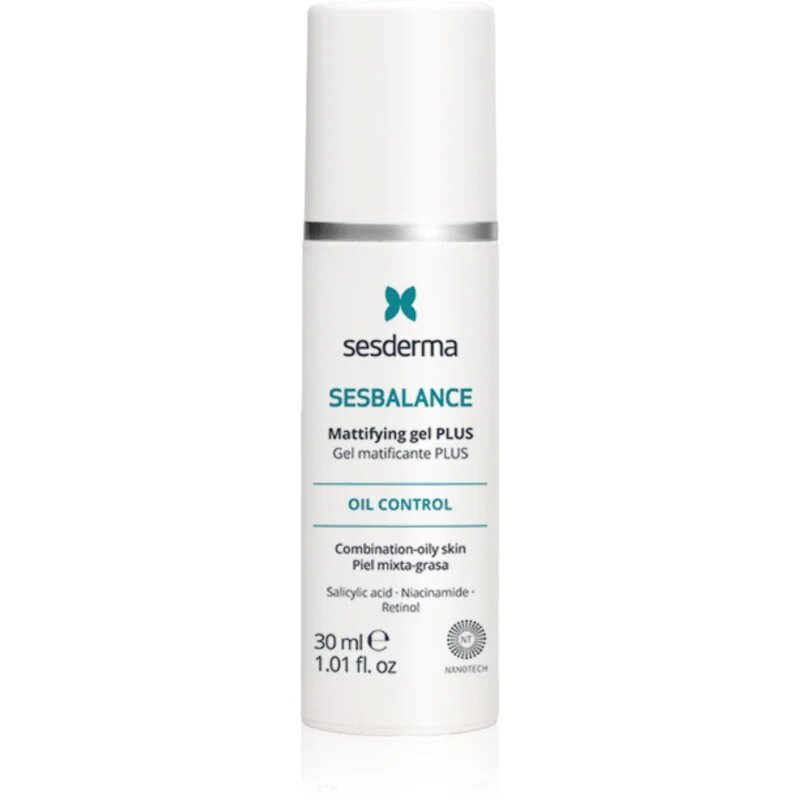 Sesderma Sesbalance Mattifying Gel Plus matirajoči nočni gel za mastno in mešano kožo 30 ml