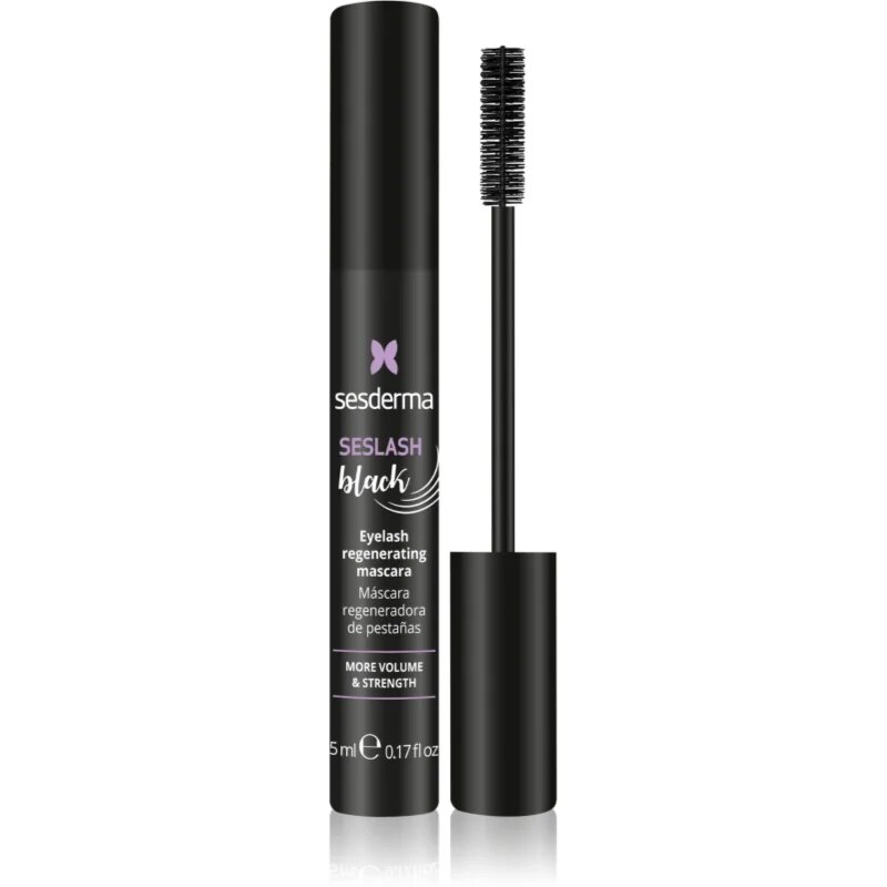 Sesderma Seslash maskara za podaljšanje in regeneracijo trepalnic s keratinom odtenek black 5 ml