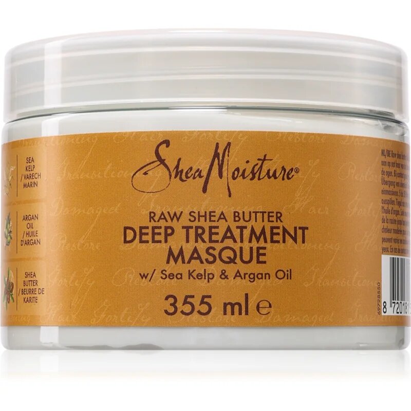 Shea Moisture Raw Shea Butter globinsko hranilna maska za lase 355 ml