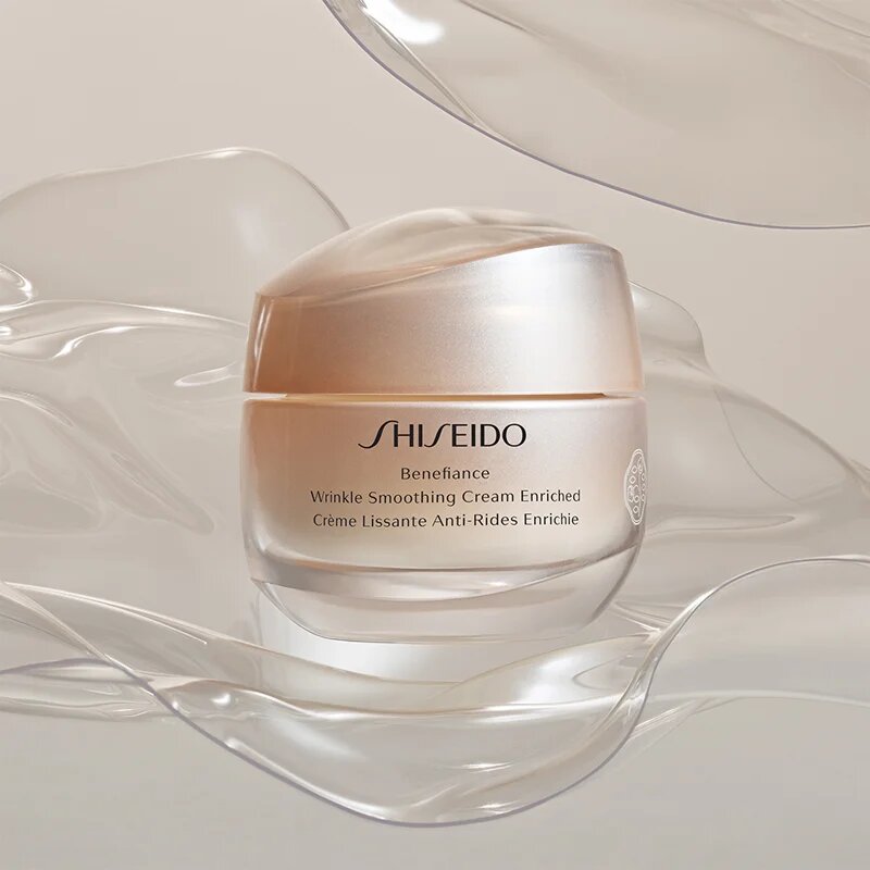 Shiseido Benefiance Wrinkle Smoothing Cream Enriched dnevna in nočna krema proti gubam za suho kožo 50 ml
