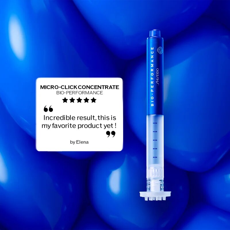 Shiseido Bio-Performance Micro-Click Concentrate koncentrirani serum v aplikacijskem peresu 1.4 ml