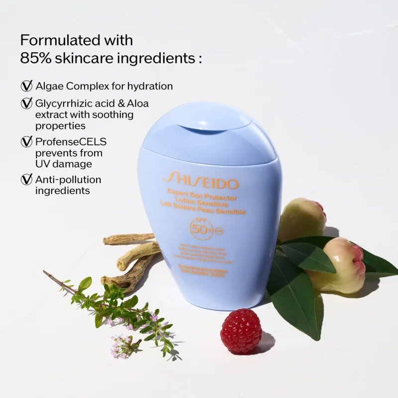 Shiseido Expert Sun Protector Lotion Sensitive SPF50+ zaščitni losjon za občutljivo kožo SPF 50+ 150 ml