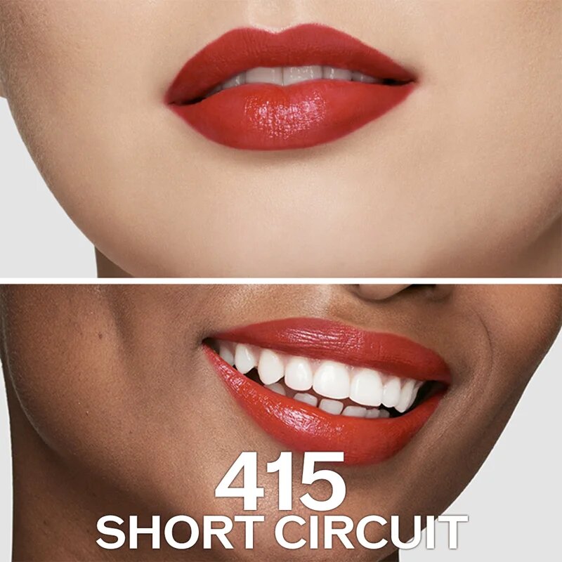 Shiseido Makeup Technosatin gel lipstick satenasta šminka odtenek 415 Short Circuit 4 g