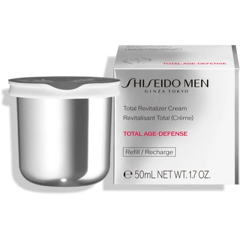 Shiseido Men Total Revitalizer Cream dnevna krema za moške nadomestno polnilo 50 ml