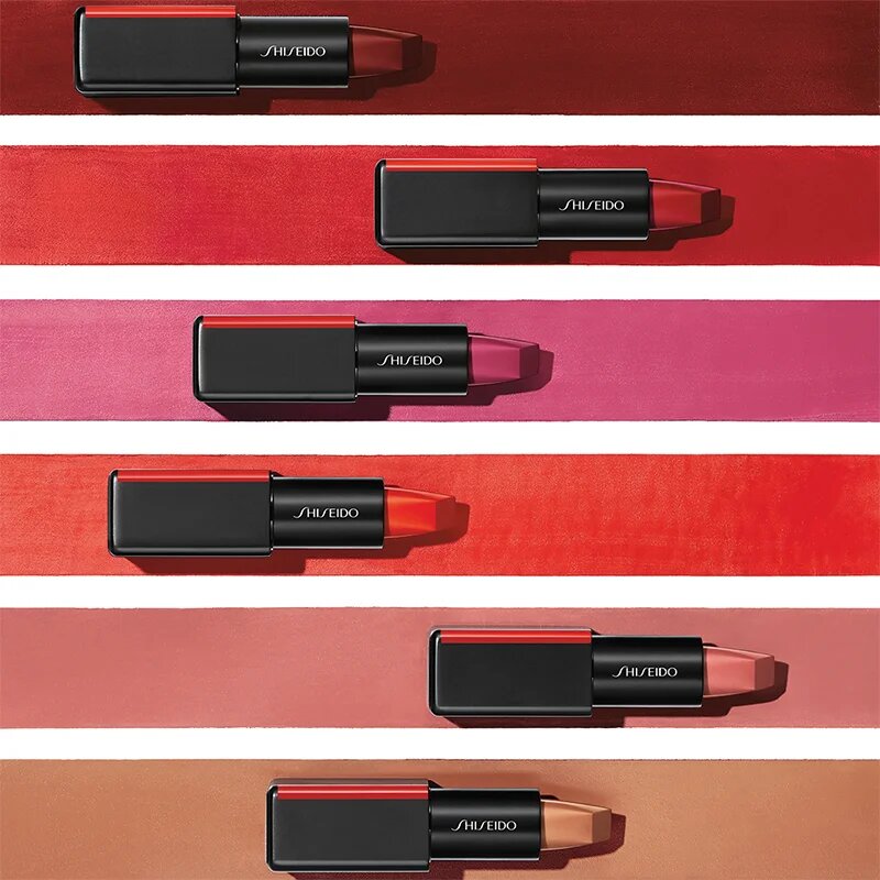 Shiseido ModernMatte Powder Lipstick mat pudrasta šminka odtenek 516 Exotic Red (Scarlet Red) 4 g