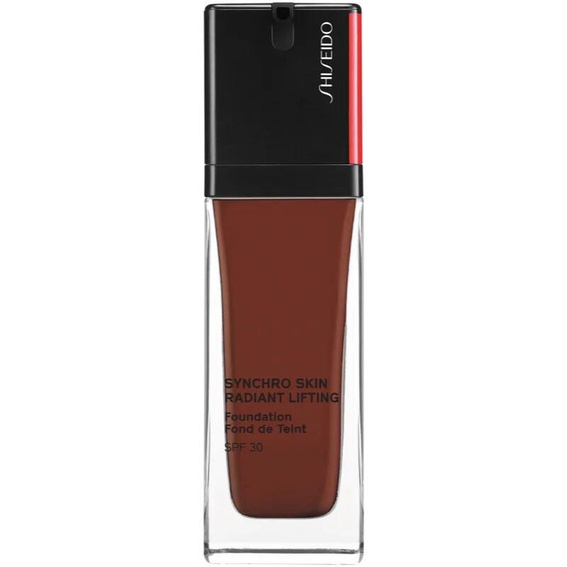 Shiseido Synchro Skin Radiant Lifting Foundation posvetlitveni lifting tekoči puder SPF 30 odtenek 540 Mahogany 30 ml