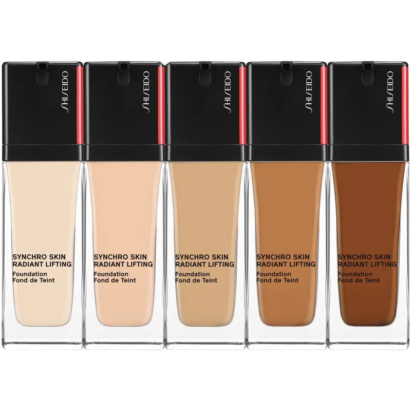 Shiseido Synchro Skin Radiant Lifting Foundation posvetlitveni lifting tekoči puder SPF 30 odtenek 540 Mahogany 30 ml