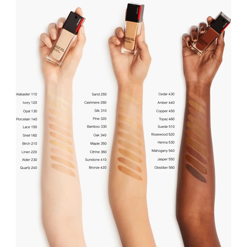 Shiseido Synchro Skin Radiant Lifting Foundation posvetlitveni lifting tekoči puder SPF 30 odtenek 540 Mahogany 30 ml