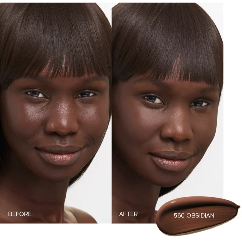 Shiseido Synchro Skin Self-Refreshing Foundation Advanced dolgoobstojen tekoči puder SPF 30 odtenek 560 Obsidian 30 ml