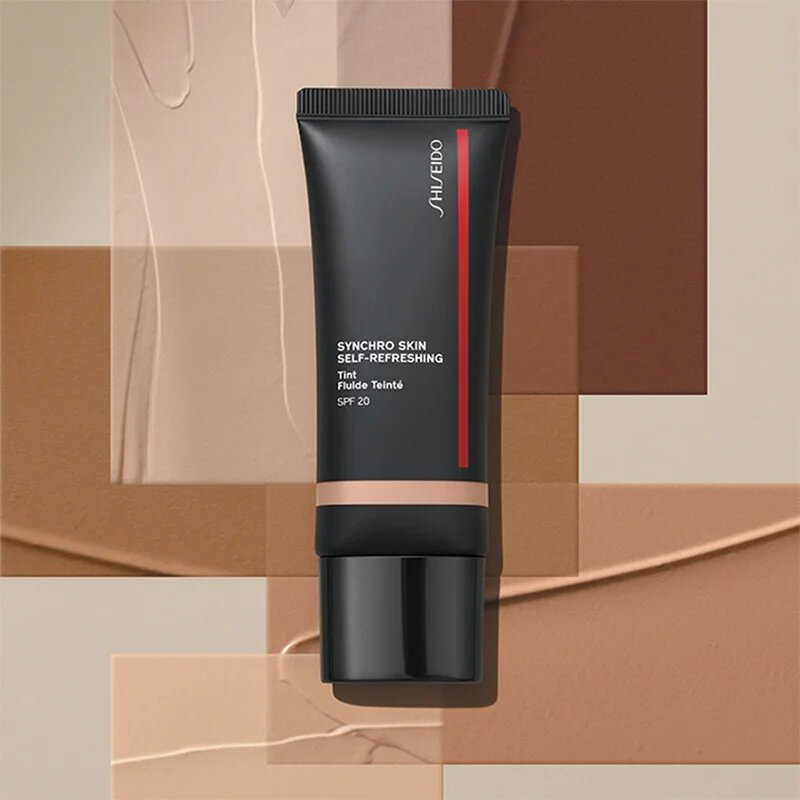 Shiseido Synchro Skin Self-Refreshing Foundation vlažilni tekoči puder SPF 20 odtenek 315 Medium Matsu 30 ml