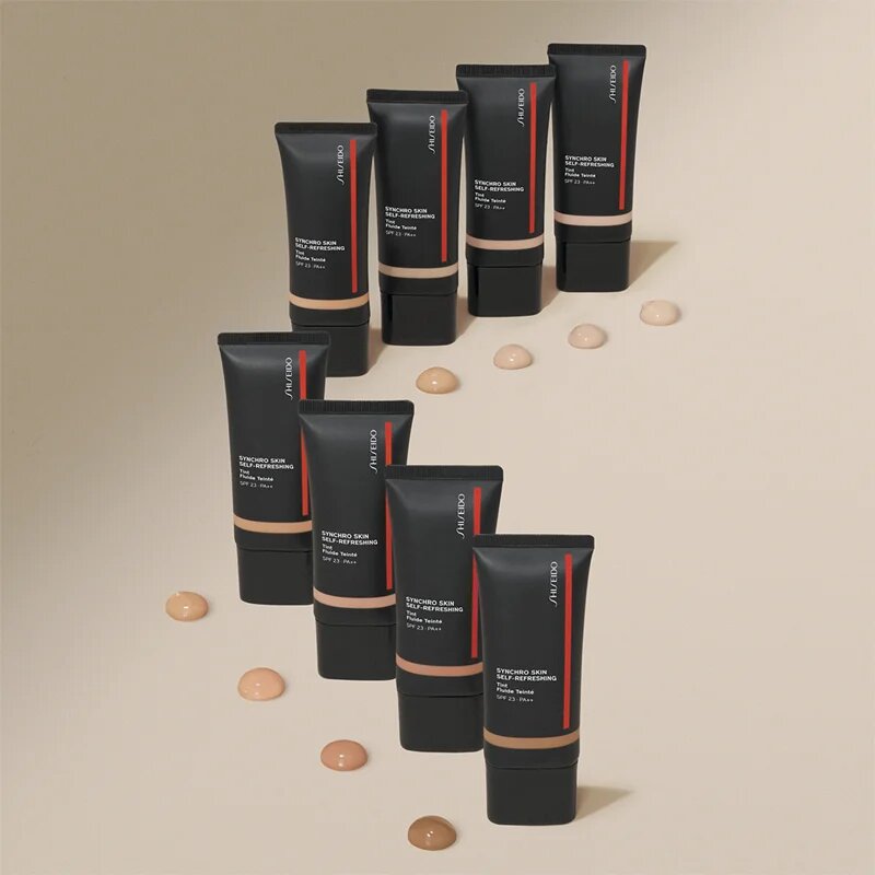 Shiseido Synchro Skin Self-Refreshing Foundation vlažilni tekoči puder SPF 20 odtenek 315 Medium Matsu 30 ml