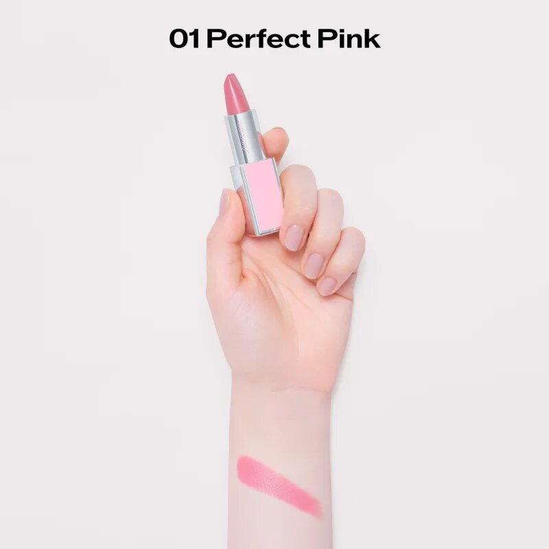 Shiseido Technosatin Pink satenasta šminka odtenek 01 Perfect Pink 3.3 g