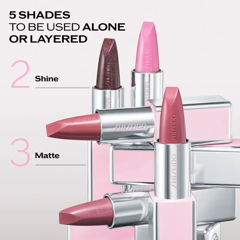 Shiseido Technosatin Pink satenasta šminka odtenek 05 Galaxy Pink 3.3 g