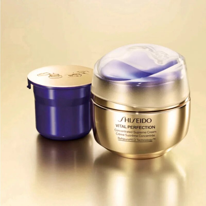 Shiseido Vital Perfection Concentrated Supreme Cream krepilna krema za zmanjšanje gub nadomestno polnilo 50 ml