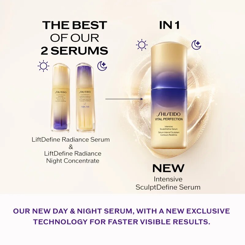 Shiseido Vital Perfection Intensive SculptDefine Serum lifting serum za učvrstitev kontur obraza 40 ml