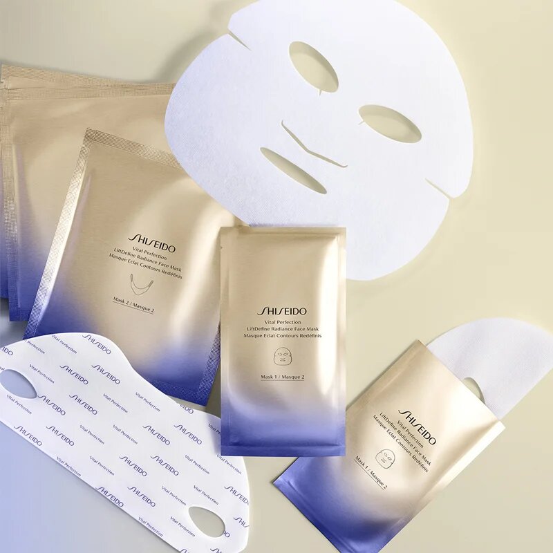 Shiseido Vital Perfection Liftdefine Radiance Face Mask luksuzna učvrstitvena maska za obraz za ženske 6x2 kos