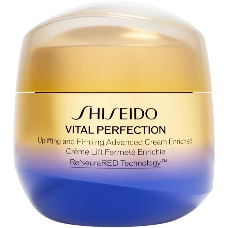 Shiseido Vital Perfection Uplifting & Firming Advanced Cream Enriched intenzivna učvrstitvena dnevna in nočna krema za suho kožo 75 ml