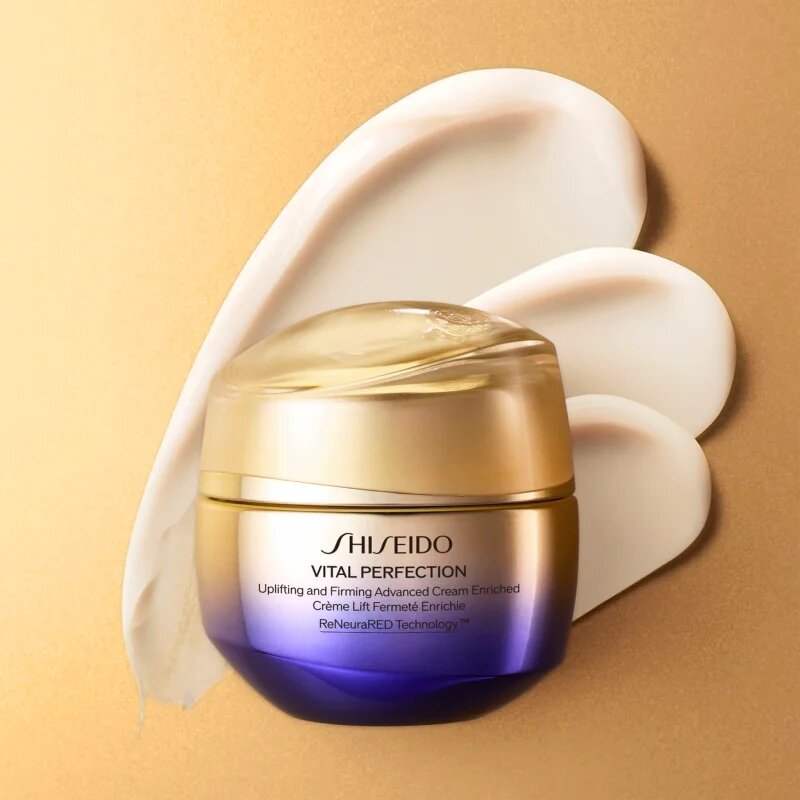 Shiseido Vital Perfection Uplifting & Firming Advanced Cream Enriched intenzivna učvrstitvena dnevna in nočna krema za suho kožo 75 ml
