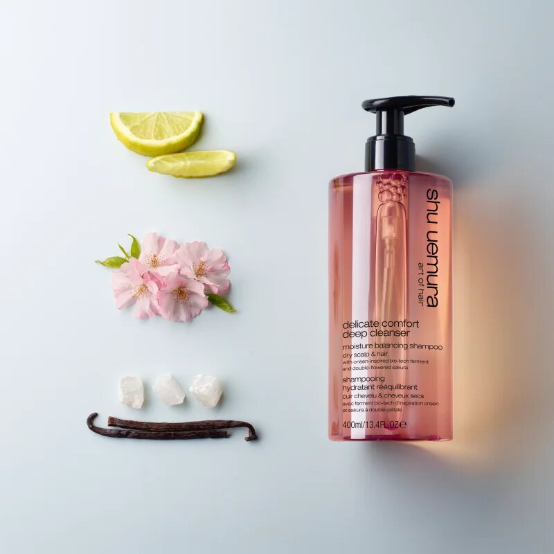 Shu Uemura Deep Cleanser Delicate Comfort vlažilni šampon za suhe lase 400 ml