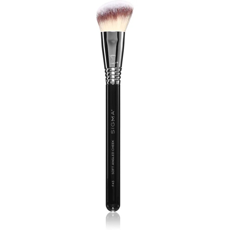 Sigma Beauty Face F43 Soft Angled Cheek poševen čopič za rdečilo 1 kos