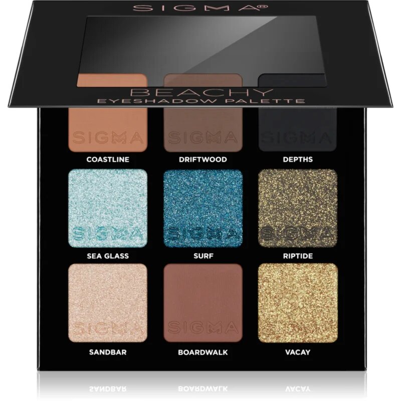 Sigma Beauty Party on The Go paleta senčil za oči odtenek Beachy 9 g