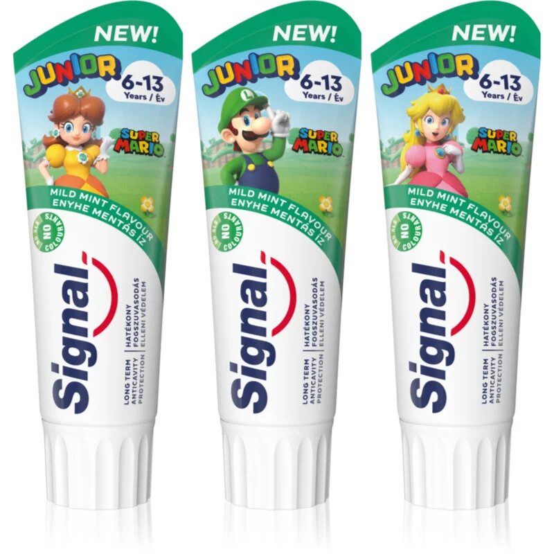Signal Junior otroška zobna pasta 6 - 13 - Super Mario 75 ml
