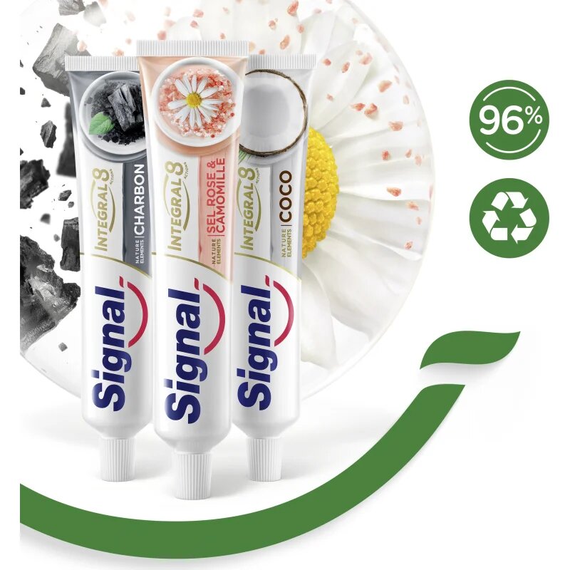 Signal Natural Elements Integral 8 Coco White zobna pasta Coco 75 ml