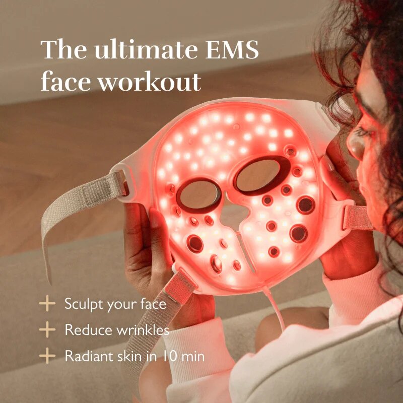 Silk'n LED&EMS maska za obraz proti gubam s tehnologijama LED in EMS 1 kos