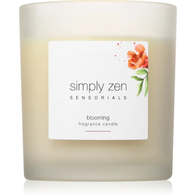 Simply Zen Sensorials Blooming Fragrance Candle dišeča sveča 120 g