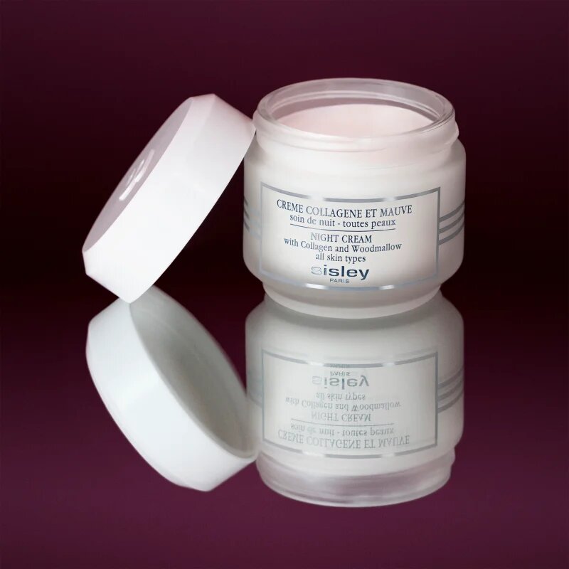 Sisley Night Cream with Collagen and Woodmallow učvrstitvena nočna krema s kolagenom 50 ml