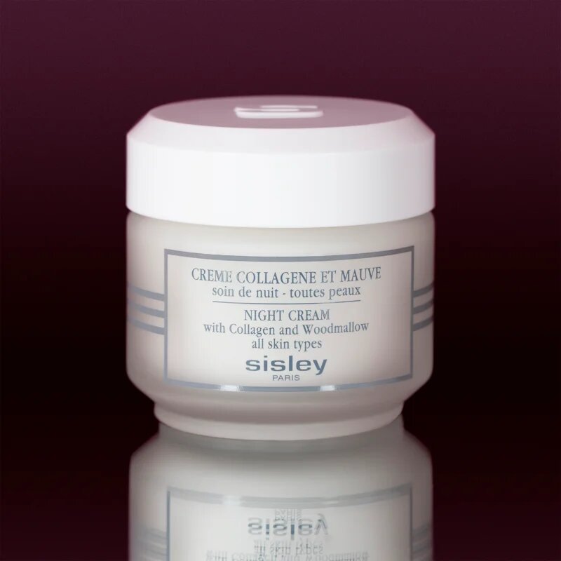 Sisley Night Cream with Collagen and Woodmallow učvrstitvena nočna krema s kolagenom 50 ml