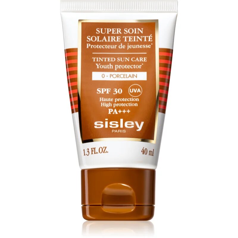 Sisley Super Soin Solaire Teinté zaščitna tonirana krema za obraz SPF 30 odtenek 0 Porcelain 40 ml