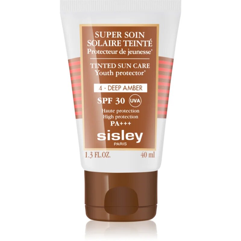 Sisley Super Soin Solaire Teinté zaščitna tonirana krema za obraz SPF 30 odtenek 4 Deep Amber 40 ml