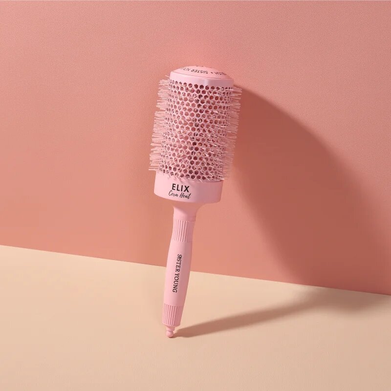 Sister Young ELIX Round Brush Cera Heat Pink okrogla krtača za lase 65mm 1 kos