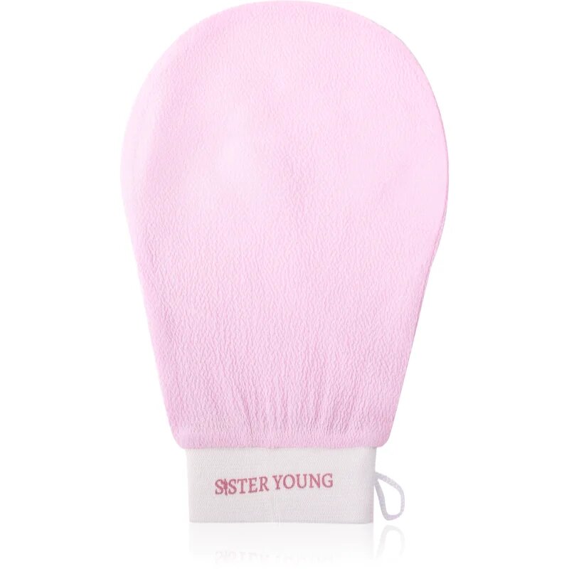 Sister Young NOVA Exfoliating Glove rokavica za piling za telo Pink 1 caps.