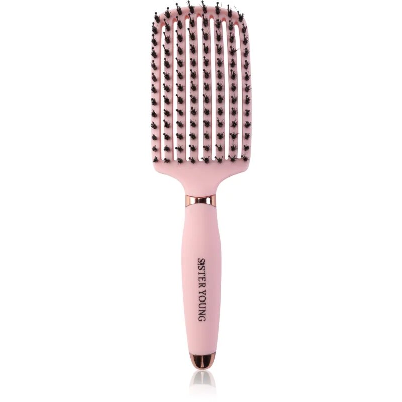 Sister Young OVIA ravna krtača za lase Pink BV 1 kos