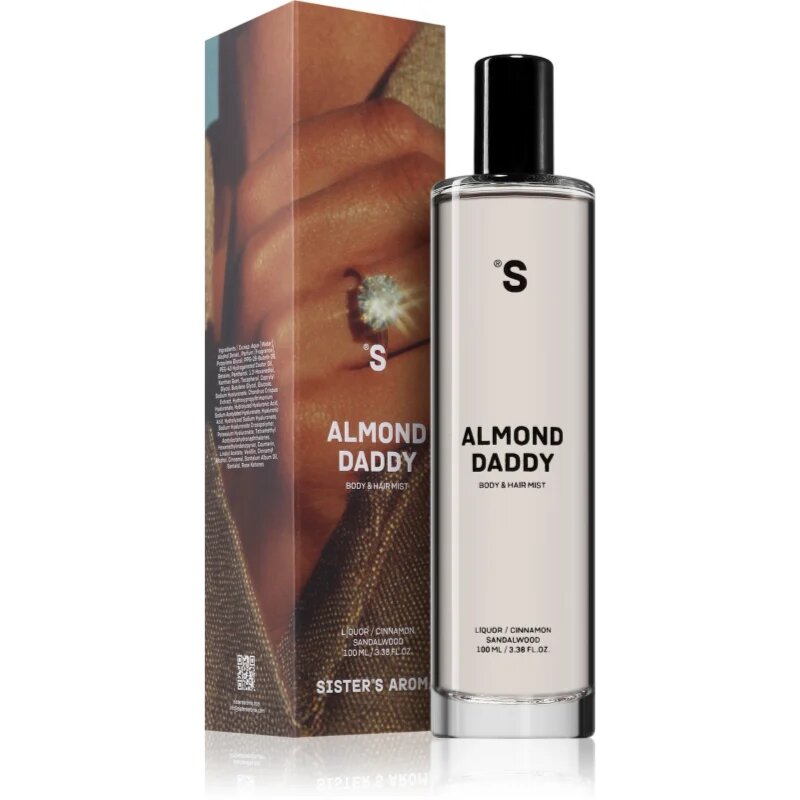 Sister's Aroma Almond Daddy Body & Hair Mist parfumska meglica za telo in lase za ženske 100 ml