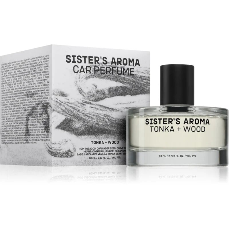 Sister's Aroma Car Perfume Tonka + Wood dišava za avto 60 ml