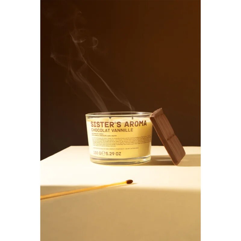 Sister's Aroma Chocolat Vannille dišeča sveča 150 g