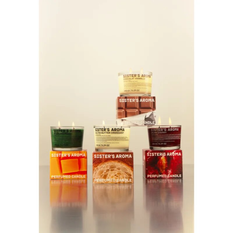 Sister's Aroma Chocolat Vannille dišeča sveča 150 g