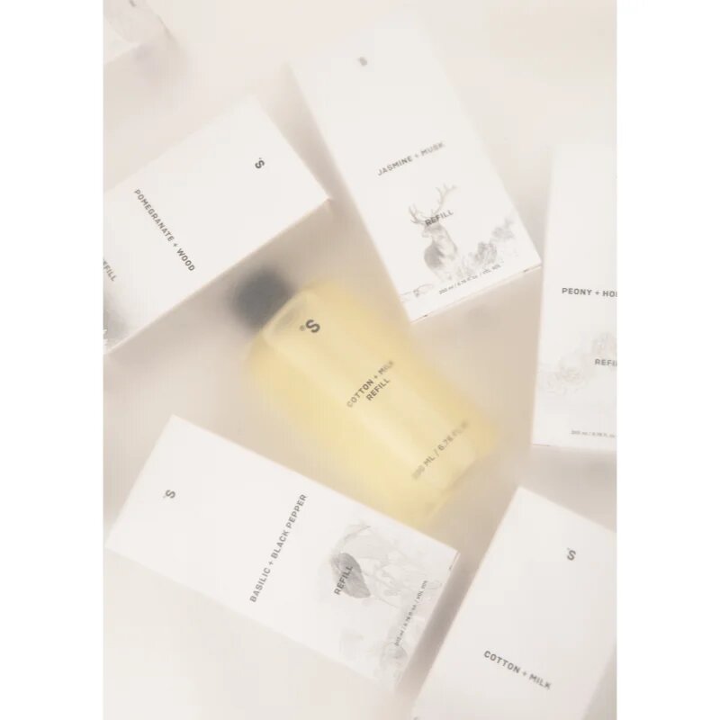 Sister's Aroma Cotton + Milk nadomestno polnilo za aroma difuzor 200 ml