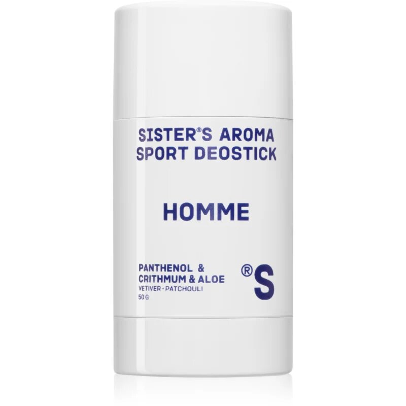 Sister's Aroma Homme Sport Deostick trdi deodorant proti neprijetnemu vonju in potenju za moške 50 g